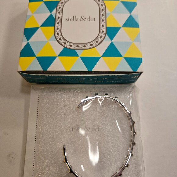 Stella & Dot Silver Cage Cuff Bracelet - New and Unworn - Picture 1 of 3